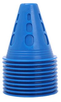 10 Stks/partij Sport Voetbal Rugby Training Kegel Cilinder Outdoor Voetbal Trein Obstakels Voor Rolschaatsen blauw