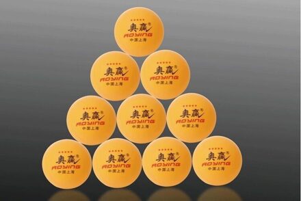 10 Stks/partij Tafeltennis Ballen 3-Ster 40Mm Sport Ping Pong Ballen Speelgoed TOO789 Oranje