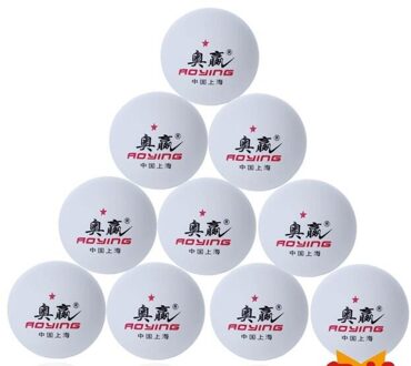 10 Stks/partij Tafeltennis Ballen 3-Ster 40Mm Sport Ping Pong Ballen Speelgoed TOO789 wit