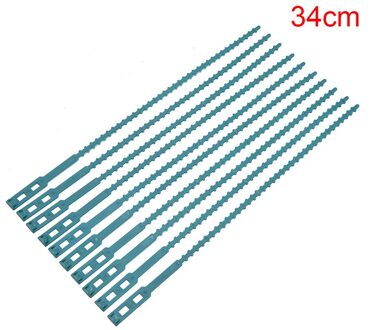 10 Stks/partij Tuinieren Helper Multi-Gebruik Herbruikbare Banden Voor Klimmen Flexibele Plastic Plant Kabelbinders Plant 34cm