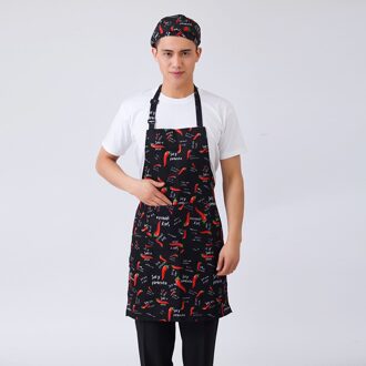 10 stks/partij Unisex Gestreepte Plaid Print Verstelbare Halter Hals Home Keuken Koken Slijtage Schorten Restaurant BBQ Cafe Chef Werk Schort 4