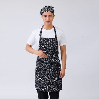 10 stks/partij Unisex Gestreepte Plaid Print Verstelbare Halter Hals Home Keuken Koken Slijtage Schorten Restaurant BBQ Cafe Chef Werk Schort 7
