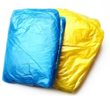 10 Stks/partij Unisex Reizen Camping Moet Regenjas Wegwerp Regenjas Adult Emergency Waterdichte Kap Poncho