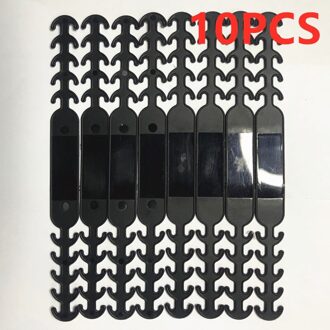 10 Stks/partij Verstelbare Anti-Slip Siliconen Masker Oor Grips Mascarillas Extension Haak Maskers Gesp Houder Attache Masque Gereedschap 10stk zwart