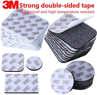 10 Stks/partij Vierkante 3M 9080A Schuim Dubbelzijdige Tape Sterke Lijm Specificatie 30*30 30*40 40*40 50*50 60*60Mm Dikte 1.5Mm zwart 50 x 50mm