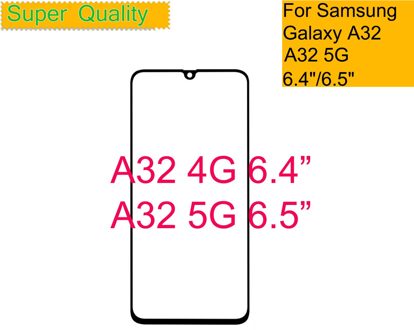 10 Stks/partij Voor Samsung Galaxy A32 5G A326 Touch Screen Voor Glas Panel Lcd Outer Lens A32 4G a325 Voor Glas Met Oca Lijm A32 4G nee OCA