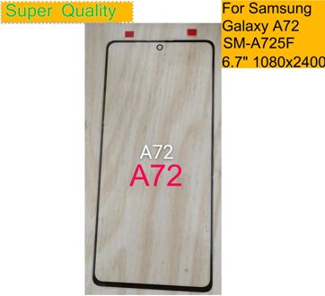 10 Stks/partij Voor Samsung Galaxy A72 Touch Screen Voor Glas Panel Lcd Buitenste Display Lens A72 A725 A725F Voor Glas met Oca Lijm