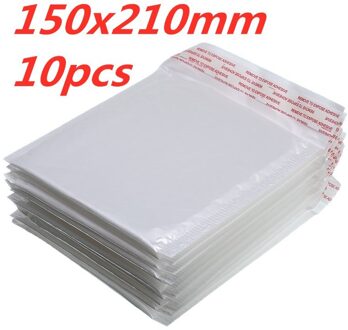 10 Stks/partij Wit Schuim Envelop Tas Verschillende Specificaties Mailers Padded Envelop Met Bubble Mailing Bag 150x210mm