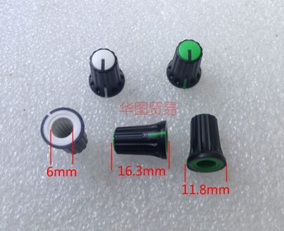 10 stks Rotary potentiometer gekartelde as knop caps/148 Potentiometers Bloem as knop/versterker volume knoppen 16.3mm * 11.8mm