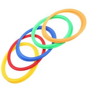 10 Stks/set 28/38Cm Voetbal Speed Agility Ringen Abs Gevoelige Voetbal Trainingsapparatuur Tempo Laped Voetbaltraining Accessoires Diameter 38cm