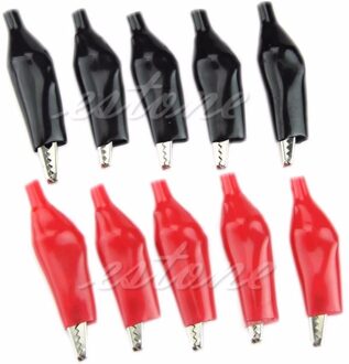 10 Stks/set 28Mm Alligator Leidt Crocodile Test Clip Voor Elektrische Jumper Wire Kabel