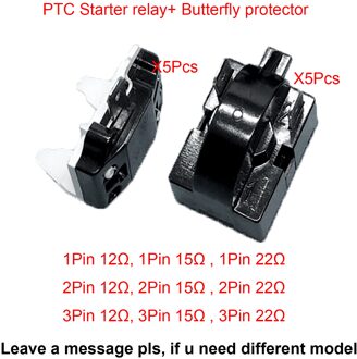 10 Stks/set 2Pin 12Ω Ptc Starter Relais Compressor Overbelasting Protector Voor Koelkast Koelkasten Vriezer Koelers Accessoires