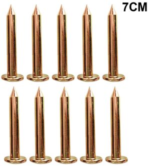 10 Stks/set 3/5/7/8/10Cm Landmeetkundige Stalen Nagels Survey Marker Grens Enquête Stake