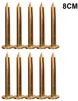 10 Stks/set 3/5/7/8/10Cm Landmeetkundige Stalen Nagels Survey Marker Grens Enquête Stake