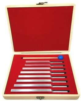 10 Stks/set Aluminium Stemvork Healing Geluid Trillingen Therapie Geluid Tool 256Hz-512Hz