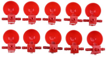10 Stks/set Automatische Vogel Coop Feed Gevogelte Water Drinkbekers Kip Gevogelte Drinker Kopjes Vogel Feeders Fokken Apparatuur