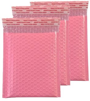 10 Stks/set Bubble Envelop Tas Roze Poly Mailer Self Seal Mailing Tassen Gewatteerde Enveloppen Bekleed Mailer Enveloppen Pakket 23x28cm