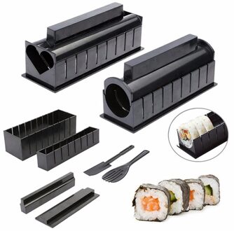 10 Stks/set Diy Sushi Maken Kit Roll Sushi Maker Rice Roll Mold Keuken Sushi Gereedschap Japanse Sushi Koken Gereedschap Keuken gereedschap B