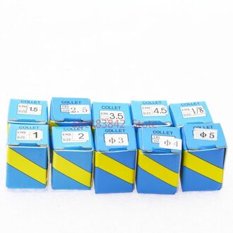 10 stks/set ER8 1/8mm 1-5mm Precision Spring Collet Set CNC Frezen Draaibank Tool ER8 spring Collet Chuck