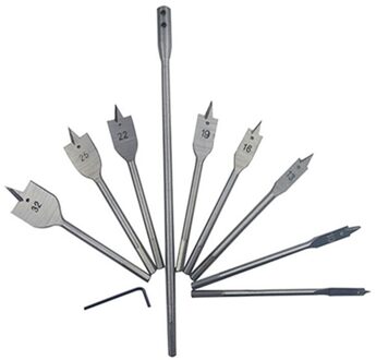 10 Stks/set Full Carbon Staal Hex Schacht Spade Platte Houtboor Set Voor Metaal Staal Hout Boren Power Tools kit