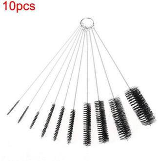 10 Stks/set Koffie Machine Fles Buis Stro Borstel Wassen Scrubber Schoonmaak Tool