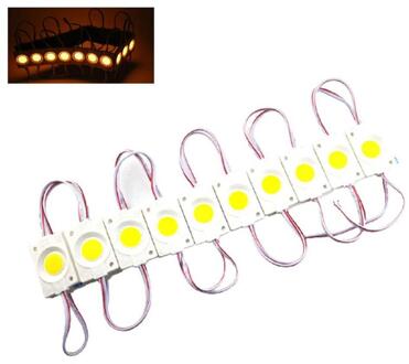 10 Stks/set Led Cob Module 2.4W 12V Dc Reclame Licht Module Led Licht Licht Woord Cob Box Bron teken Strip K8C4 geel