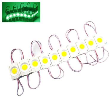 10 Stks/set Led Cob Module 2.4W 12V Dc Reclame Licht Module Led Licht Licht Woord Cob Box Bron teken Strip K8C4 groen