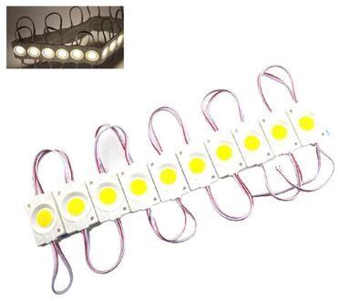 10 Stks/set Led Cob Module 2.4W 12V Dc Reclame Licht Module Led Licht Licht Woord Cob Box Bron teken Strip K8C4 warm wit