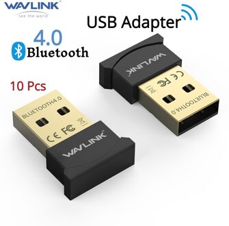 10 stks/set Mini Draadloze USB Bluetooth 4.0 CSR4.0 Adapter Dongle Nano Wavlink Portable voor PC Laptop Tablet Win 10 XP vista 7 8