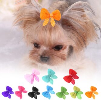 10 Stks/set Pet Hond Kat Haarspelden Hond Accessoires Levert Haarspeld Bows Hond Bows Haar Clip Hoofdtooi Pet Hair Decorating