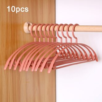 10 Stks/set Plastic Volwassen Hanger Antislip Kleding Broek Trui Jas Droogrek Balkon Outdoor Droogrek Closet Organizer wijn rood