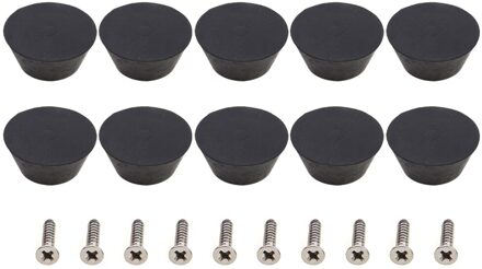 10 Stks/set Rubber Pool Cue Tip Biljart Bodem Pole Staart Protector Cover Sleeve Voor Snooker Club Fittings