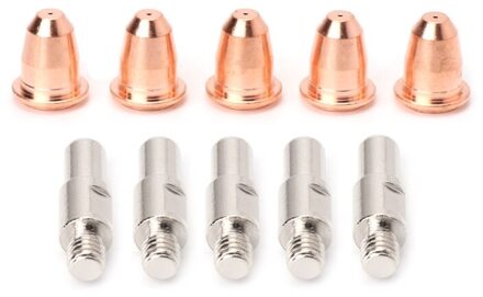 10 Stks/set S45 Verbruiksartikelen Kit Elektrode 0.8Mm Nozzle Tip Voor Plasma Cutter Torch