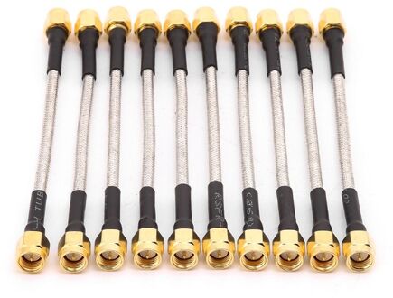 10 Stks/set Sma Male Naar Sma Male RG402 Pigtail Kabel 10 Cm Semi-Rigide Connector Coaxiale Kabels