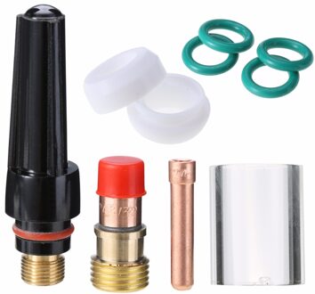 10 Stks/set Tig Gas Lens Lastoorts #10 Pyrex Cup Kit Voor WP-17/18/26 3/32 Inch