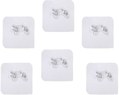 10 Stks/set Transparante Multifunctionele Deur Muur Hangers Sterke Lijm Handdoek Handtas Hookshooks Keuken Badkamer Opslag Haak