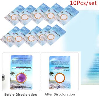 10 Stks/set Uvb Test Kaarten Reptielen Terrarium Uv Testkaart Leven Effectieve Tests Meting Analyze Gereedschap