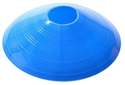 10 Stks/set Voetbal Training Teken Platte Druk Slip Kegels Marker Discs Emmer Marker Pe Voetbal Training Blauw