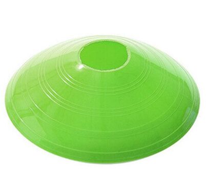 10 Stks/set Voetbal Training Teken Platte Druk Slip Kegels Marker Discs Emmer Marker Pe Voetbal Training groen