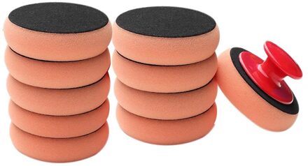 10 Stks/set Wasstraat Wax Polish Polijsten Pad Spons Auto Schoonmaakdoekje Microfiber Applicator Pads Pulidora De Coche