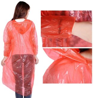 10 Stks/set Wegwerp Adult Emergency Waterdichte Regenjas Poncho Wandelen Camping Hood