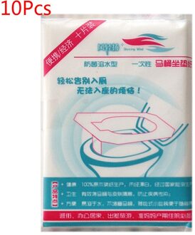 10 Stks/set Wegwerp Waterdichte Toilet Seat Cover 100% Waterdichte Veiligheid Reizen/Camping Badkamer Accessiories Mat Draagbare
