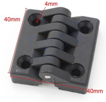 10 stks Zwart Butt Scharnieren Kastdeur 40mm x 40mm Plastic Lager Scharnier