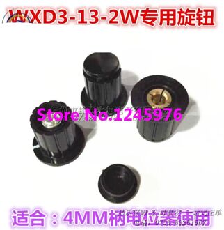 10 STKS Zwart WXD3-13-2W potentiometer knop cap (koper core)