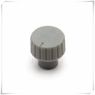 10 Stuk 14X14.5MM Plastic Switch Dekselkleur Potentiometer Eindversterker Volume Instelknop Geschikt Voor Bloem As 6Mm grijs