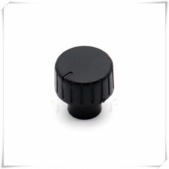 10 Stuk 14X14.5MM Plastic Switch Dekselkleur Potentiometer Eindversterker Volume Instelknop Geschikt Voor Bloem As 6Mm zwart