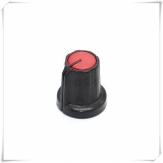 10 Stuk 15Mm * 16.5Mm Twee-Kleur Plastic Knop Cap Bloem As Potentiometer Codeerschakelaar Knop Rood