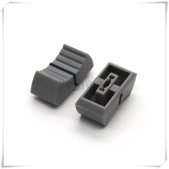 10 Stuk 24*11.5*11Mm Rechte Dia Potentiometer Mixer Push Staaf Plastic Cap Console Volume Hoed Innerlijke gat 4Mm grijs