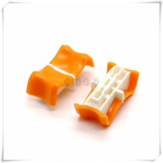 10 Stuk 27*13*10.5Mm Rechte Dia Potentiometer Mixer Push Staaf Plastic Cap Plastic Console Volume Hoed binnenste Gat 4Mm Oranje