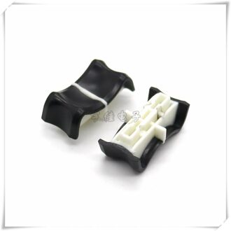 10 Stuk 27*13*10.5Mm Rechte Dia Potentiometer Mixer Push Staaf Plastic Cap Plastic Console Volume Hoed binnenste Gat 4Mm zwart